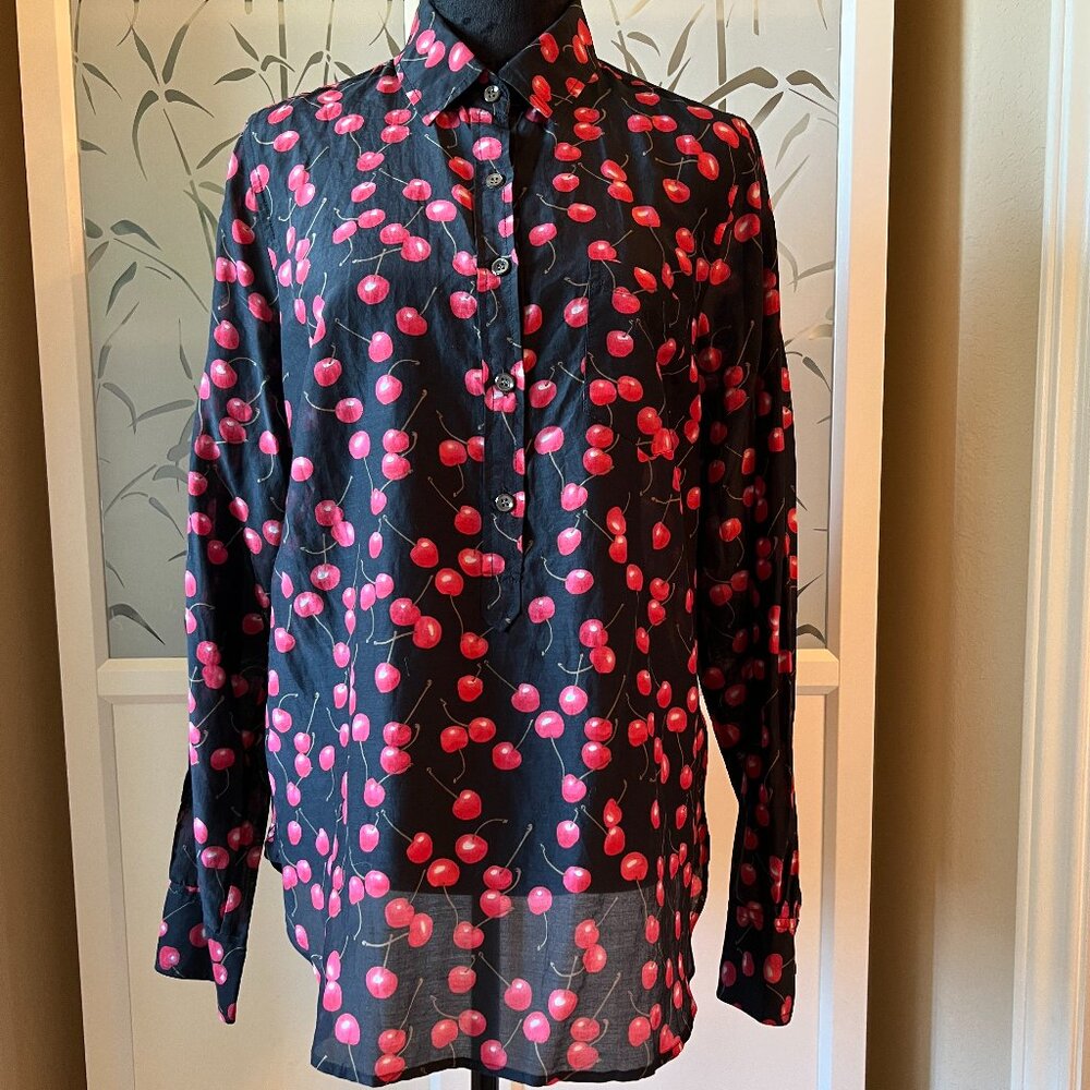J. Crew Silk/Cotton Blend Pullover Top 10